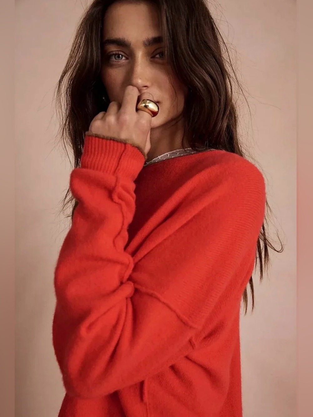 Free People See Me Softspun Pullover | NWT | Sweater | High Risk Red